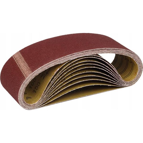 Nastro Abrasivo 75 X 457 Mm Senza Fine P80 - 10 Pezzi Polax-image