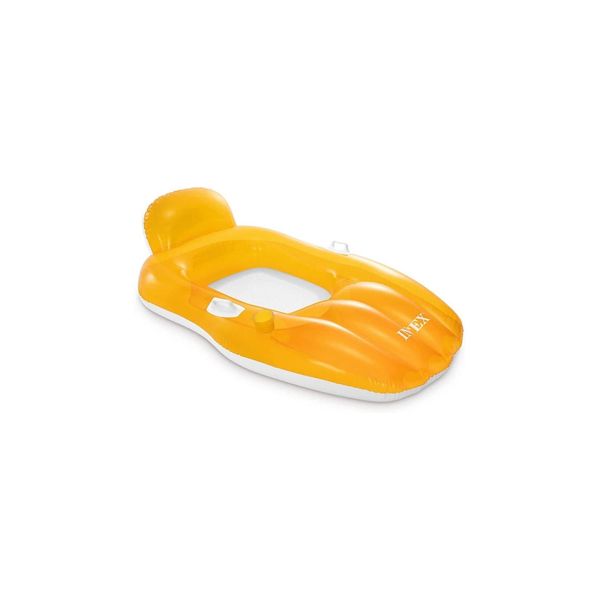 Intex 56805EU - Luftmatratze - Lounge Chill N' Float (163X104Cm) Poolmatratze Orange-image