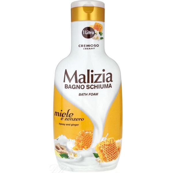 Malizia Bagno Schiuma Miele E Zenzero 1L-image