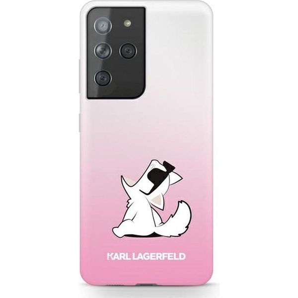 Karl Lagerfeld Klhcs21Lcfnrcpi S21 Ultrag998 Custodia Rigida RóżOwy/Rosa Choupette Fun-image