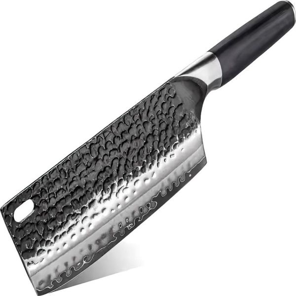 Coltello Da Cucina Damasco HA-38019 - Mannaia/Nero KP38019-image