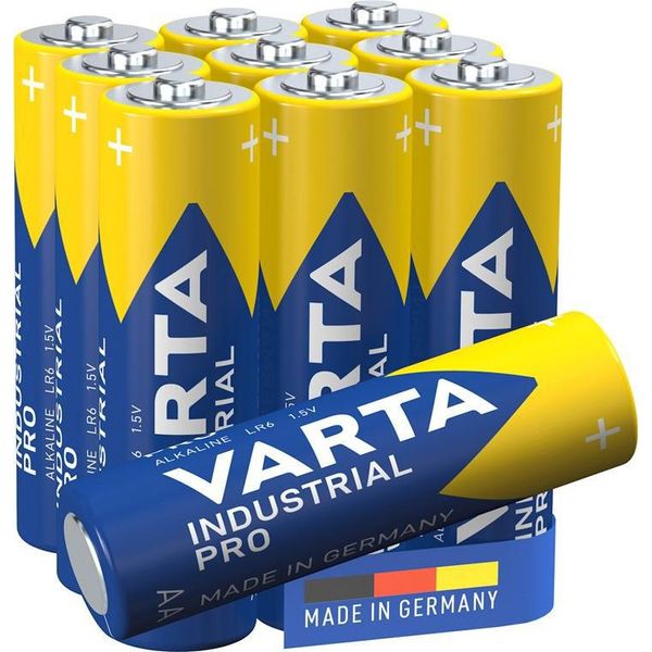 40X Varta 49256 Industrial LR6/AA (Mignon) (4006), 10 Pz. In Scatola - Batteria Alcalino-Manganese (Alcalina), 1,5 V-image