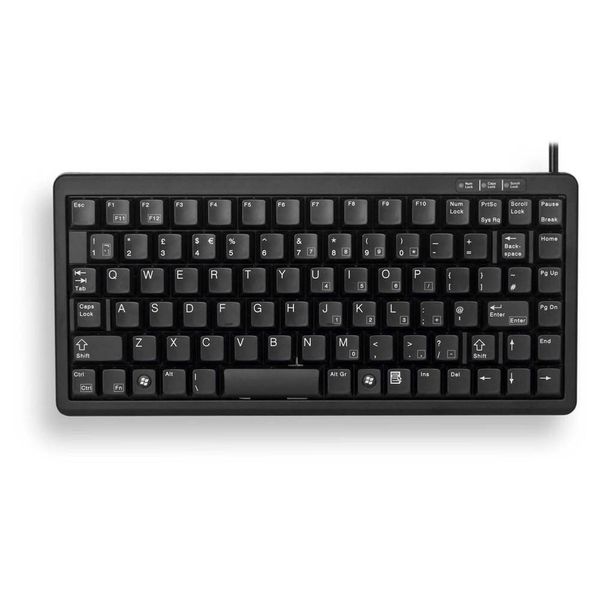 Cherry Slim Line G84-4100 - Tastiera - PS/2, Usb - 86 Tasti - Nero - Germania (G84-4100LCMDE-2)-image