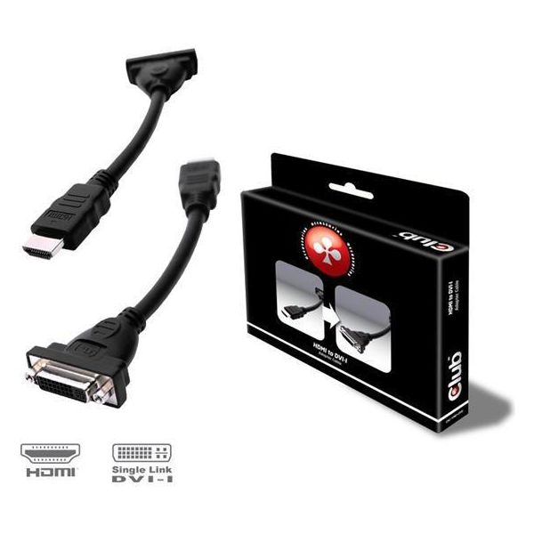 Club 3D CAC-HMD>DFD Club3D Adapter Hdmi > Dvi St/Bu Retail-image