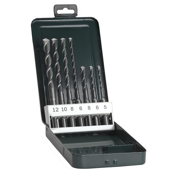 Accessori Bosch 2609255543 Set Di Punte Per Martello 7 Pezzi 5 Mm, 6 Mm, 6 Mm, 8 Mm, 8 Mm, 10 Mm, 12 Mm Sds-Plus 1 Set-image