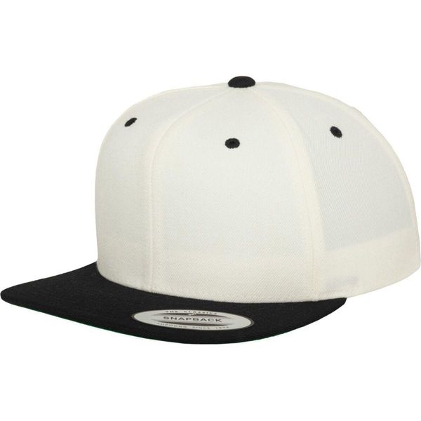 Flexfit 6089MT | Cappellino Classico A Due Toni - Colore: Naturale/Nero - Taglia: Unica-image