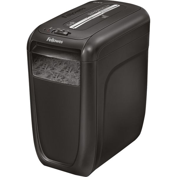Fellowes Powershred | 60CS | Taglio Trasversale | Distruggidocumenti | P-3 | T-3 | Carte Di Credito | Graffette | Fermagli | Carta | 22 Litri | Nero-image
