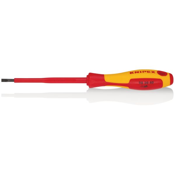 Knipex 98 20 40 Cacciavite Per Viti Con Intaglio Isolante Impugnatura Multicomponente, Vde Brunito 202 Mm-image
