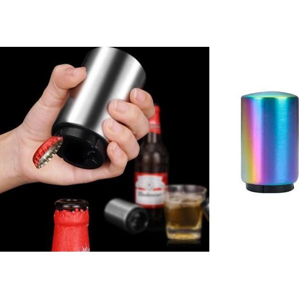 Apribottiglie - Apribottiglie Per Birra - Apri Tappi A Corona - Arcobaleno-image
