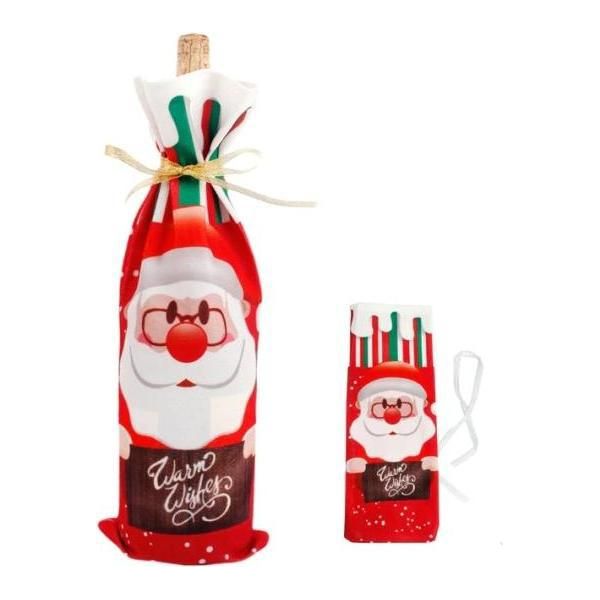 Portabottiglie - Borsa Portabottiglie - Natale - Babbo Natale - Albero Di Natale - Natale - Natale - Babbo Natale Rosso-image