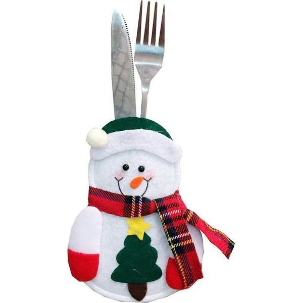 Portaposate - Natale - Babbo Natale - Albero Di Natale - Natale - Natale - 2 Pezzi - Pupazzo Di Neve - Albero Di Natale-image