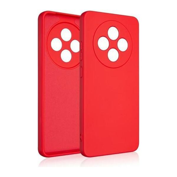 Beline Etui Silicone Oppo Reno 12F 5Gczerwony /Red-image