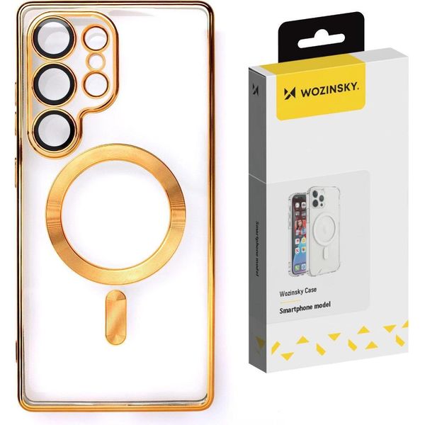 Etui Wozinsky Electroplated Magsafe Na Samsung Galaxy S24 Fe - ZłOte-image
