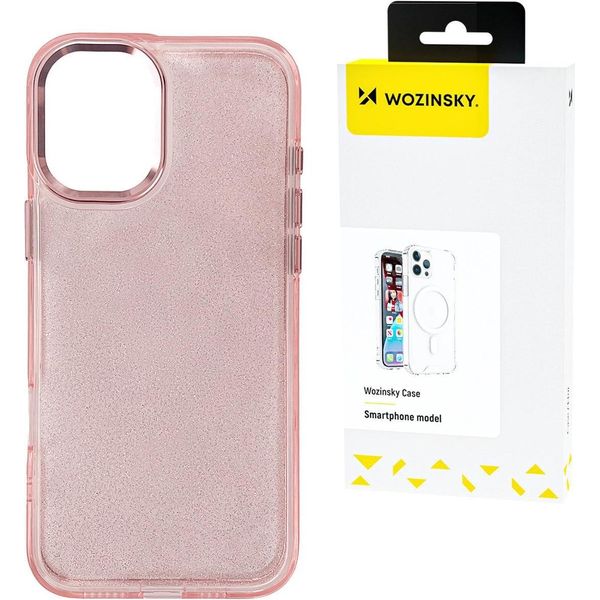 Wozinsky Custodia Glitter Per Samsung Galaxy S24 Fe - Rosa Con Glitter-image
