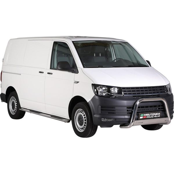 Barra Di Protezione Paraurti Anteriore Per Vw T6 T6.1 2015-2024 ø63Mm Acciaio Protezione Argento-image