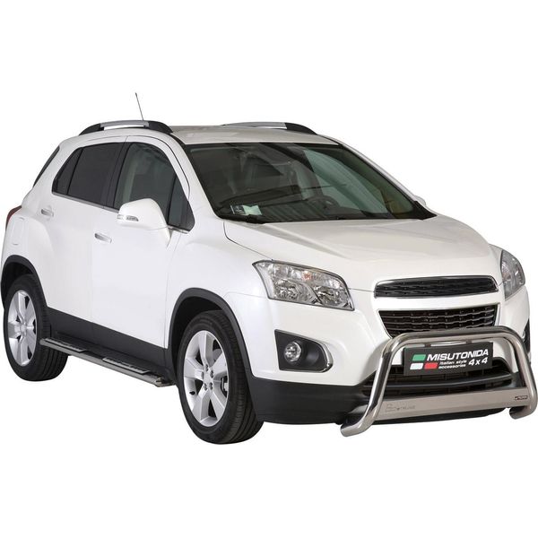 Barra Di Protezione Paraurti Anteriore Per Chevrolet Trax 2013-2016 ø63Mm Acciaio Argento-image