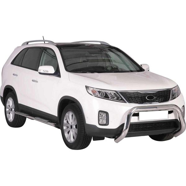 Barra Di Protezione Paraurti Anteriore Per Kia Sorento 2012-2015 ø76Mm Acciaio Protezione Argento-image