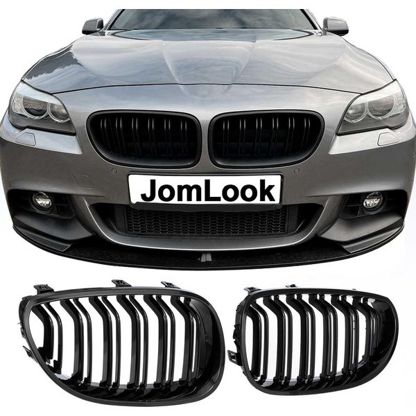 Jom Griglia Radiatore Griglia Radiatore Per Bmw Serie 5 E60 Sedan 2003-2010 Nero 1Pc-image
