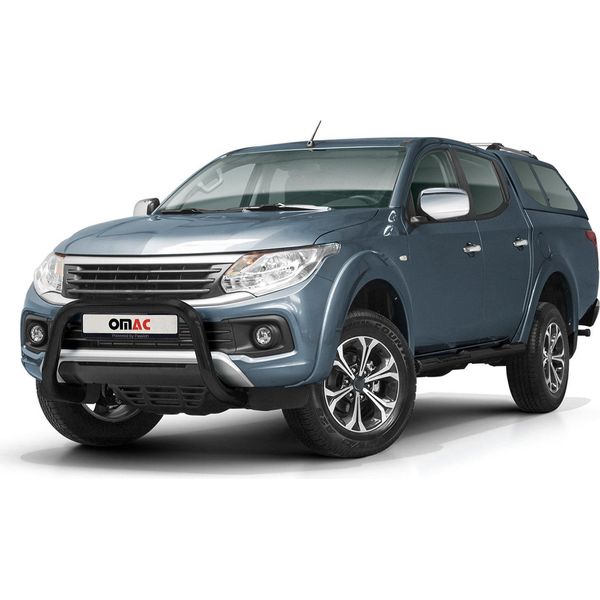 Barra Di Protezione Del Paraurti Anteriore Per Fiat Fullback 2015-2021 Con Abe Nero-image