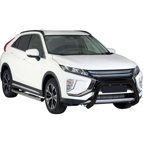 Barra Di Protezione Paraurti Anteriore Per Mitsubishi Eclipse Cross 2018-2020 ø76 Nero-image