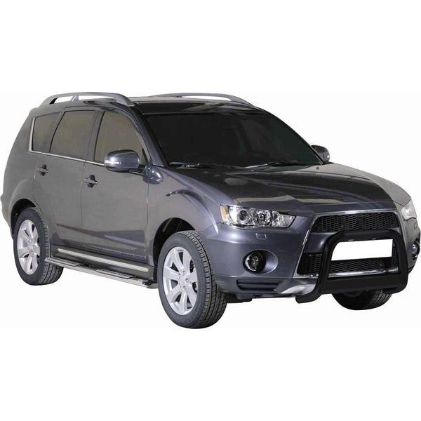Barra Di Protezione Paraurti Anteriore Per Mitsubishi Outlander 2010-2012 ø63 Acciaio Nero-image