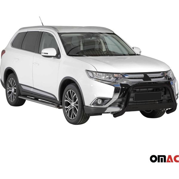 Barra Di Protezione Del Paraurti Anteriore Per Mitsubishi Outlander Phev 2015-2018 ø63 Nero-image