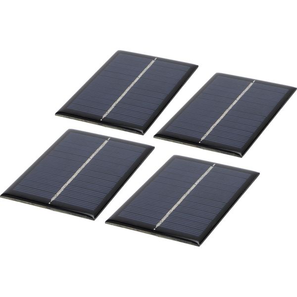 4PCS 0.6W 6V Mini Modulo Pannello Solare Fotovoltaico Celle Solari Campeggio All'aperto Caricabatteria Parti Fai Da Te-image