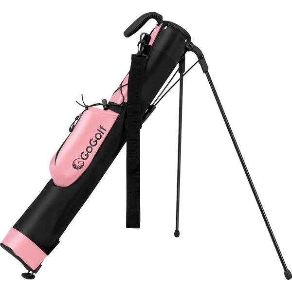 Costway Sacca Da Golf, Sacca Da Golf Con 2 Divisori, Tracolla, Sacca, Supporto E Copertura Antipioggia, Sacca Da Golf Leggera, Sacca Portamatite Da Golf Portatile, Donna-image