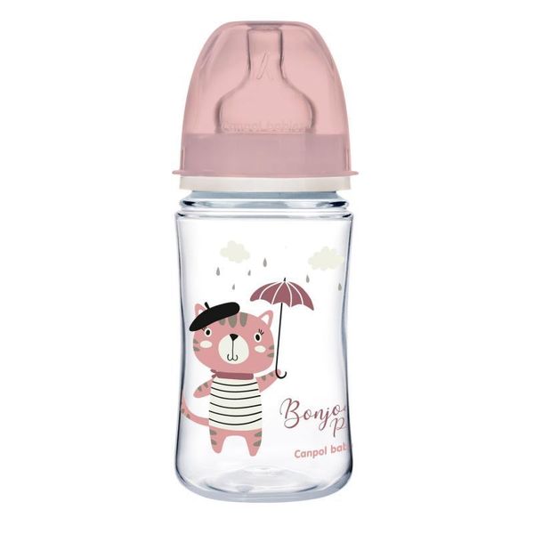 Biberon Anticolica Canpol Babies Easy Start - Bonjour, 240 Ml-image