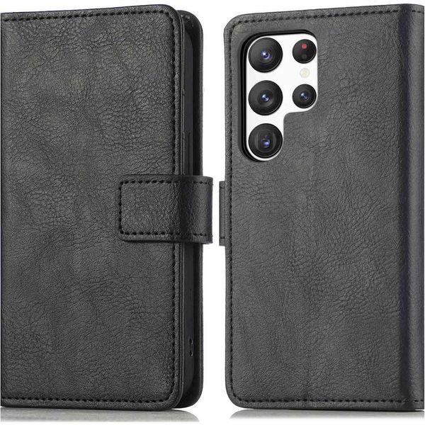 Custodia Per Cellulare Imoshion Per Samsung Galaxy S23 Ultra - Flip Cover Libreria Flip - Nero-image