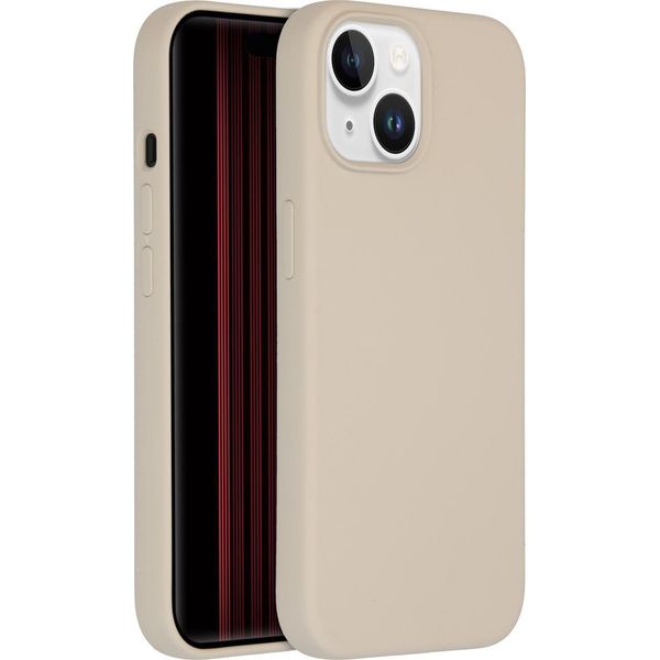 Custodia Per Iphone 15 - Silicone - Accezz Soft Case/Backcover - Beige-image