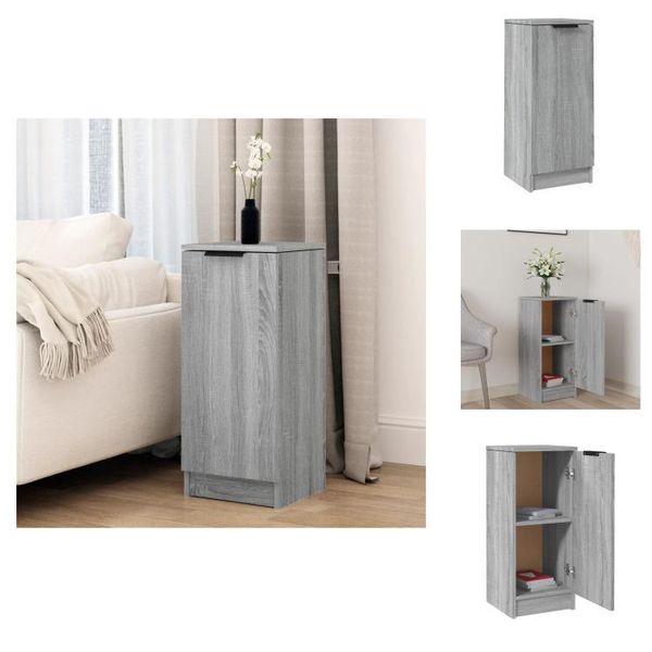 Vidaxl Credenza Grigio Sonoma 30X30X70 Cm Materiale A Base Di Legno - Credenze-image