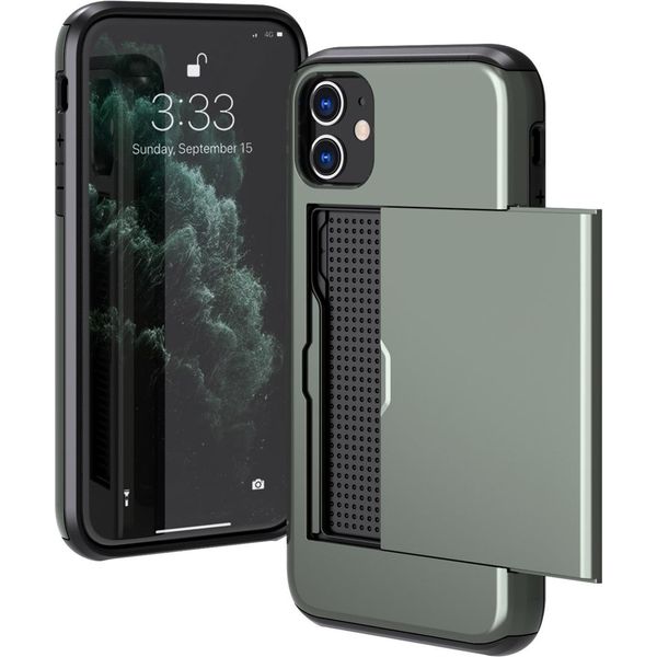 Custodia Per Iphone 11 - Plastica - Custodia Rigida/Cover Imoshion - Verde Scuro-image