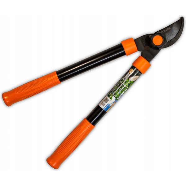 Forbici Da Potatura Polax 390 Mm - Lama Rotonda Da 70 Mm In Acciaio Temprato 55HRC, Manici Ergonomici In Acciaio, Diametro Di Taglio Fino A 30 Mm, Forbici Da Potatura Manuali-image