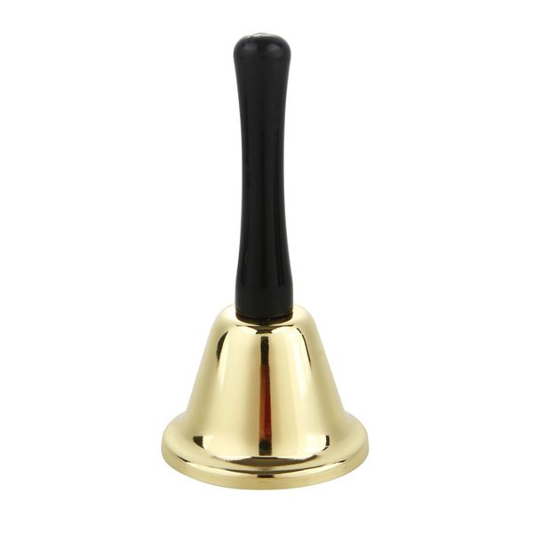 2X Campana Di Natale Campana Di Babbo Natale, Campana Dorata - Accessorio Per Il Costume Di Babbo Natale-image