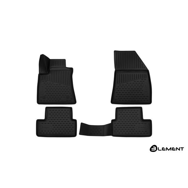 Tappetini Element 3D Per Renault Megane, 2016->, Hatchback 5 Porte, 4 Pz.-image