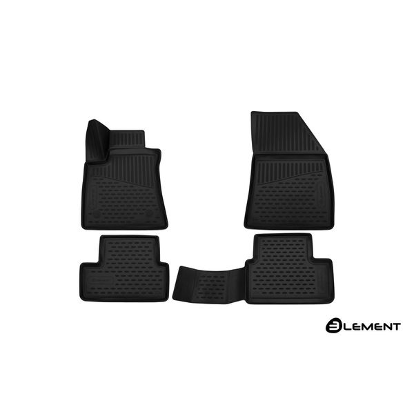 Tappetino Element 3D Per Renault Megane, 2016->, Berlina, 4 Pz.-image