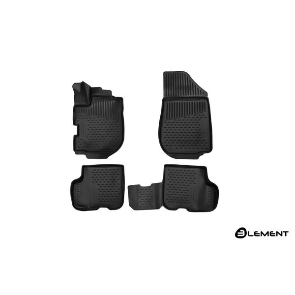 Tappetino Element 3D Per Renault Logan, 2016->, Universale 5 Porte, 4 Pz.-image