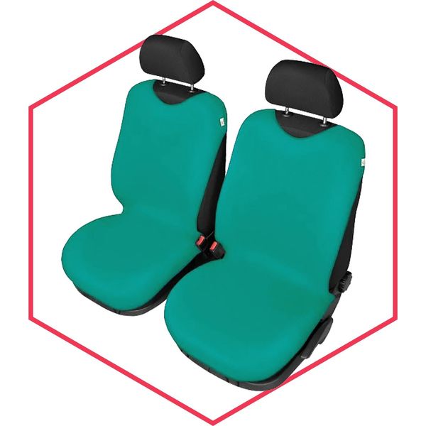 Coprisedili Auto Coprisedili Universali Coprisedili 1+1 Sedili Anteriori Auto Verde-image