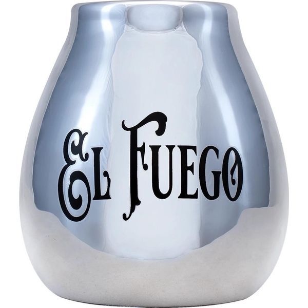 Tazza Mate In Ceramica Con Logo El Fuego (Argento) 350 Ml-image