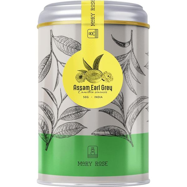 Mary Rose - Tè Assam Earl Grey In Barattolo - 50 G-image
