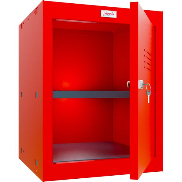 Phoenix CL0544RRK Phoenix Armadietto A Cubo CL0544, Serratura A Chiave, Rosso-image