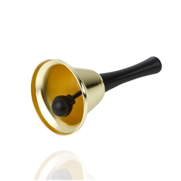 1X Campana D'oro Come Accessorio Di Babbo Natale - Campana Di Babbo Natale E Campana Di Natale - Suono Extra Forte - Babbo Natale & Babbo Natale-image