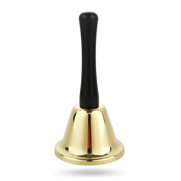 1X Campana Di Babbo Natale - Accessorio Per Il Costume Di Babbo Natale - Campana Di Natale Dorata - Campana Di Natale & Avvento Per Babbo Natale-image