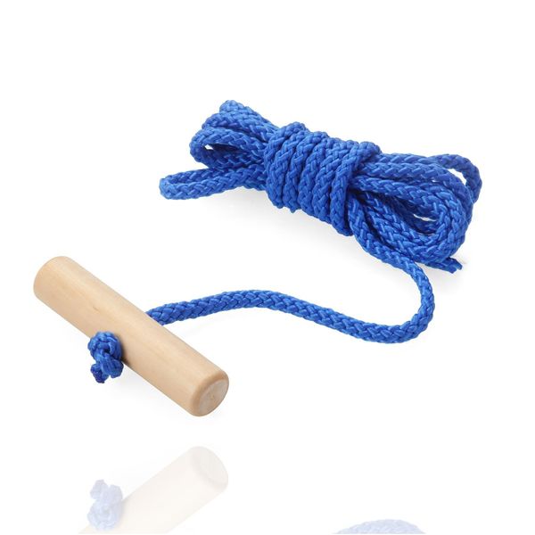 Corda Da Slitta - Corda Di Trazione Per Slitta 150 Cm - Con Anello In Legno - Corda Di Trazione Con Manico Per Bob E Slitta In Inverno, Bambini-image