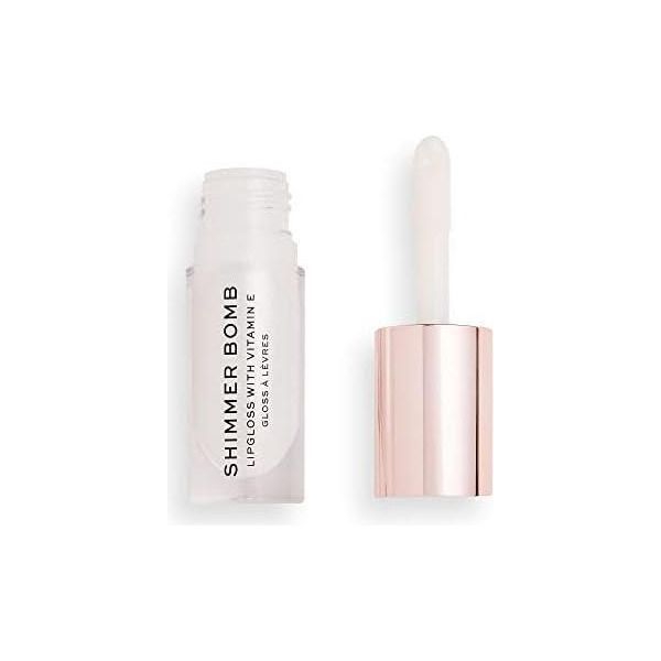 Makeup Revolution Shimmer Bomb Lip Gloss - Light Beam Pearl (4,5 Ml)-image