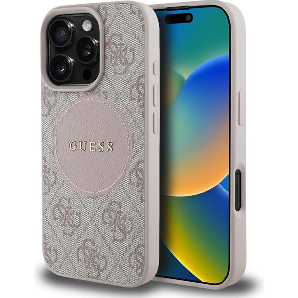 Logo Magsafe Guess 4G Circle Classic Per Iphone 16 Pro Max RóżOwy-image