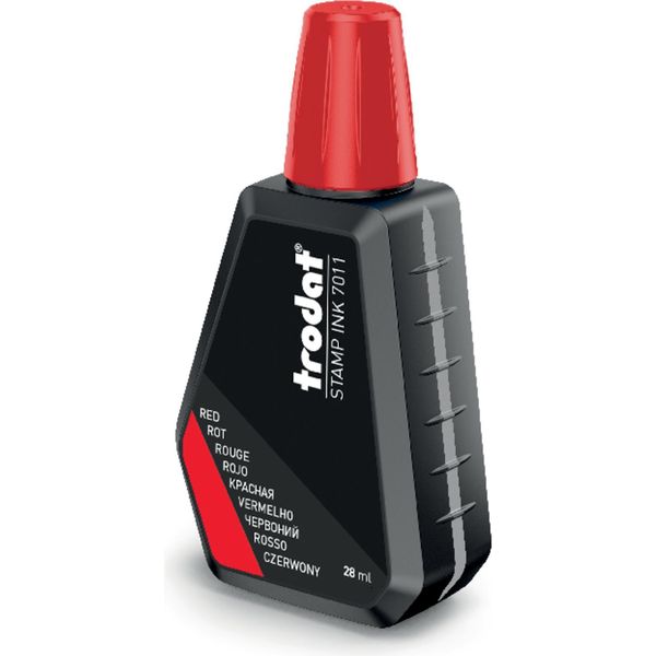 Trodat 7011 C Inchiostro Per Timbri "7011"", Per Tamponi D'inchiostro, Rosso"-image