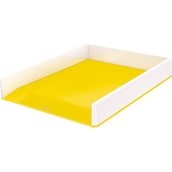 Leitz 1264395 Leitz Briefablage Wow Duo Colour, A4, Polistirolo, Gelb-image