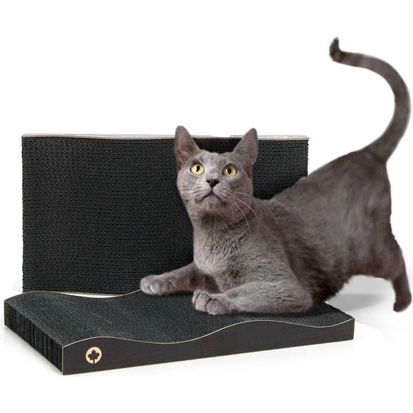 Scratch 2 In 1 | Tiragraffi Canadese Per Gatti | Edizione Nera | Nero-image